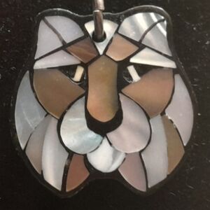 Vintage Lee Sands Albalone Inlay Earrings